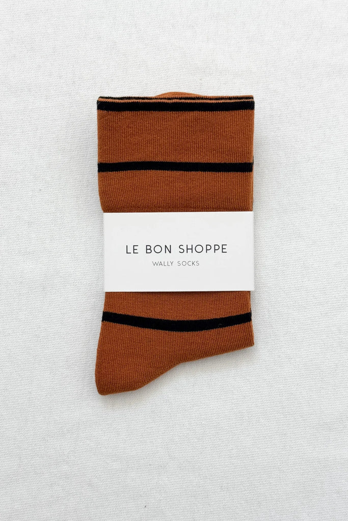 Le Bon Shoppe Wally Socks in their branded packaging. 