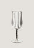 clear rippled wine glass by Sophie Lou Jacobsen 