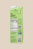 a side view of the nutrition facts for tache pistachio milk