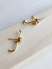 young blood boutique merewif jewelry dillon stud earrings gold plated side view