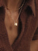 young blood boutique merewif jewelry holmes padlock necklace gold plated model